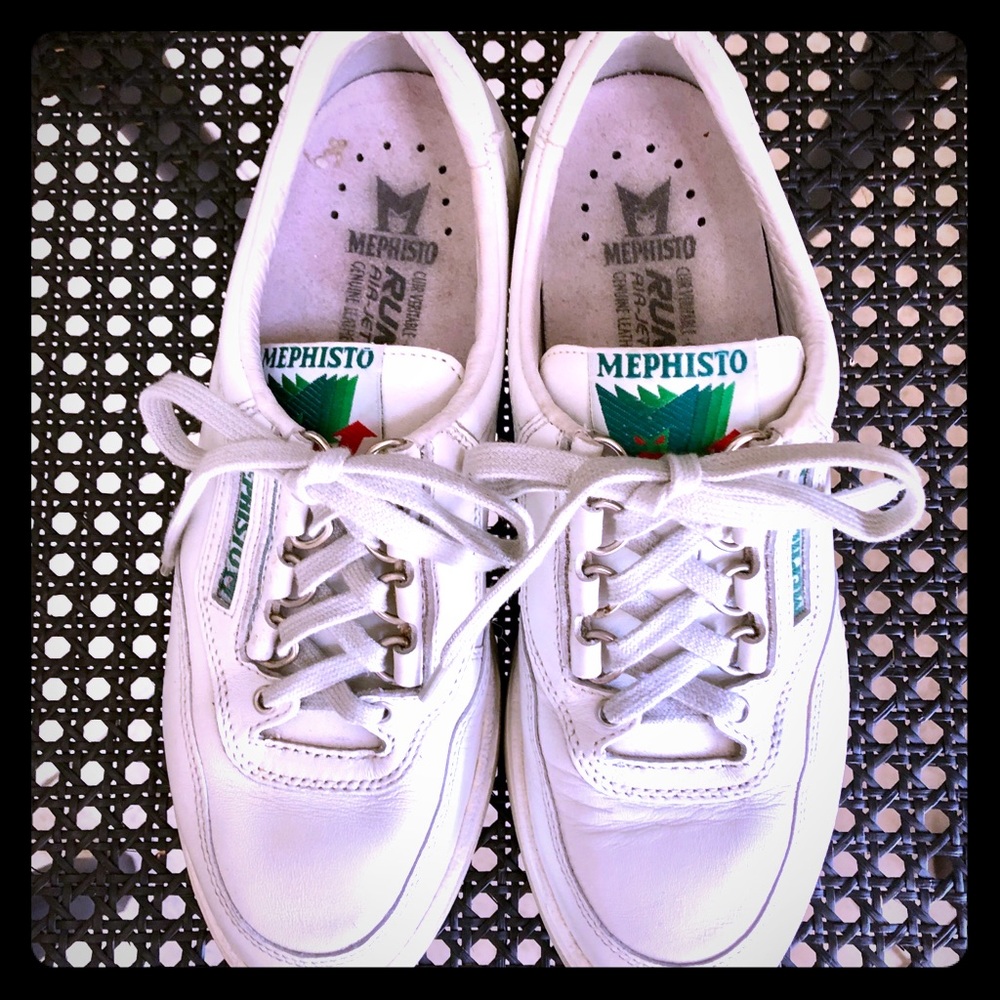 Mephisto running shoes.